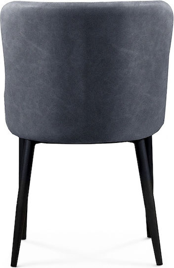 Lion Dining Room Fabric Chair Grey 48x55x50cm