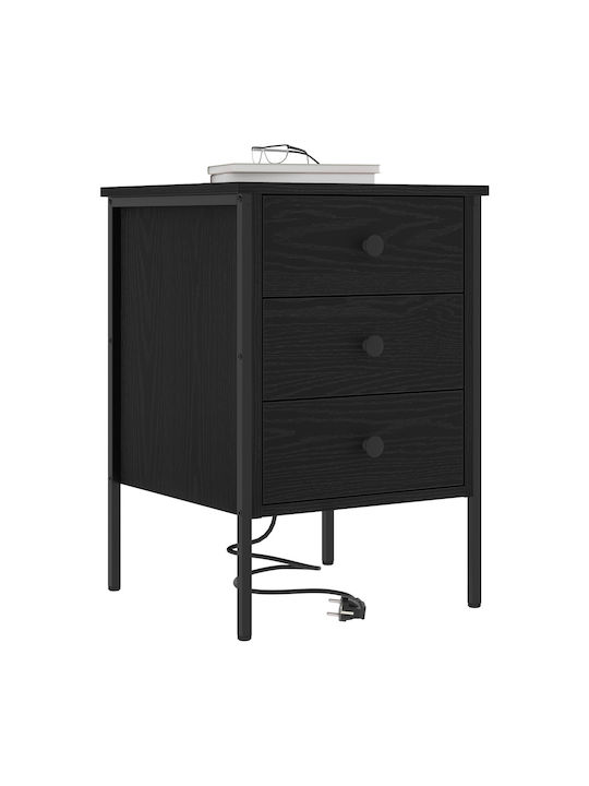 Nachttisch Black oak 42x41x61cm