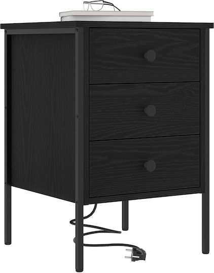 Nachttisch Black oak 42x41x61cm