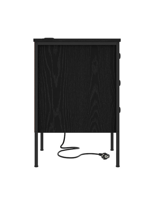 Nachttisch Black oak 42x41x61cm