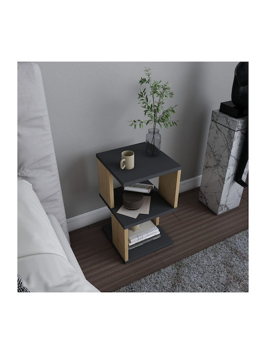 Nachttisch Carter Schwarz 29.6x29.6x49.4cm