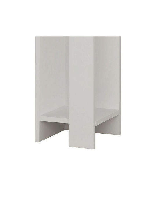 Комод Elos Дървен Бял 60x25x60см