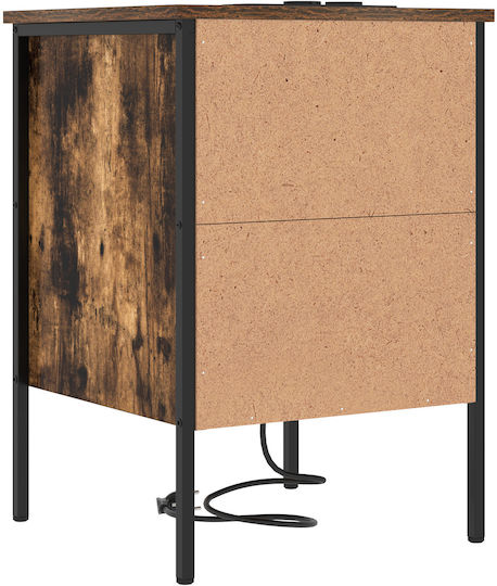 Sideboard Wooden with Drawers Smoky Oak 42x41x61cm