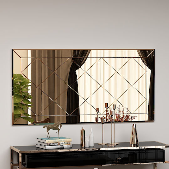 Zeora Wandspiegel 116sam1165 60x2,2x120cm Bronze Hanah Home MDF