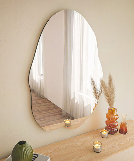Ohho Стенно Огледало 116sam1102 60x2.2x85см Черно Hanah Home MDF