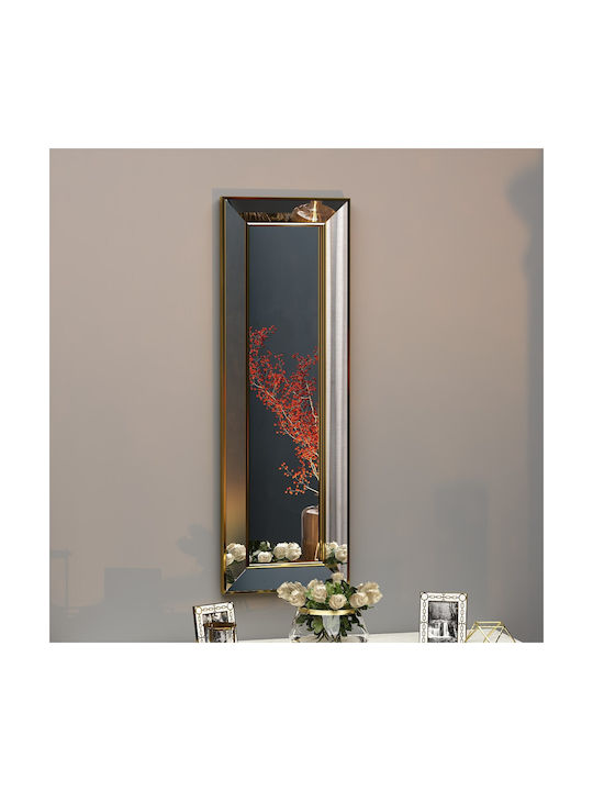 Стенно огледало Карлос 116sam1133 30x3.2x90см Златно Hanah Home MDF