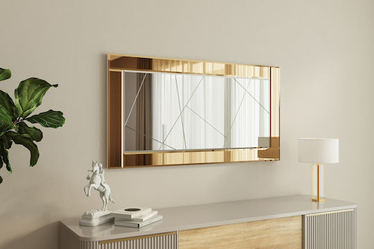 Огледало за стена Pierre 116sam1196 60x2.2x120см Бронз Hanah Home MDF