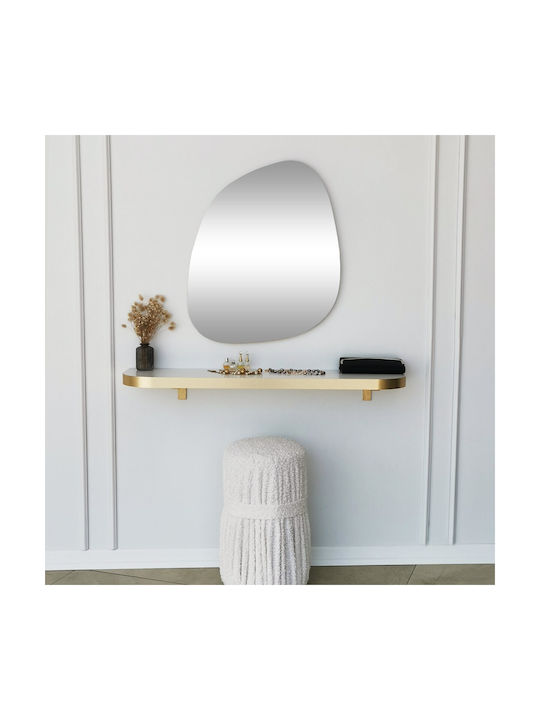 Aberto Design Soho Καθρέπτης Τοίχου με Κίτρινο Πλαστικό Πλαίσιο 75x58cm