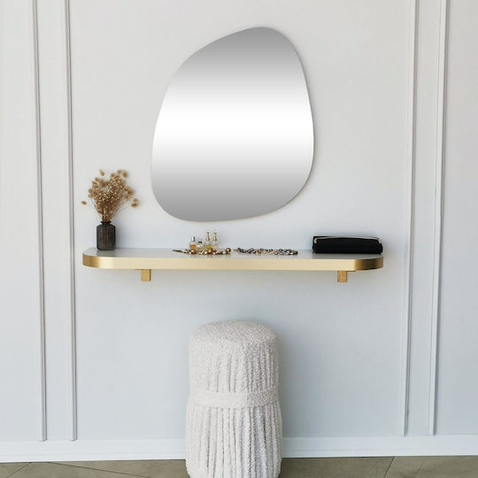 Aberto Design Soho Oglindă de Perete cu Galben Ramă din Plastic 75x58cm 1buc