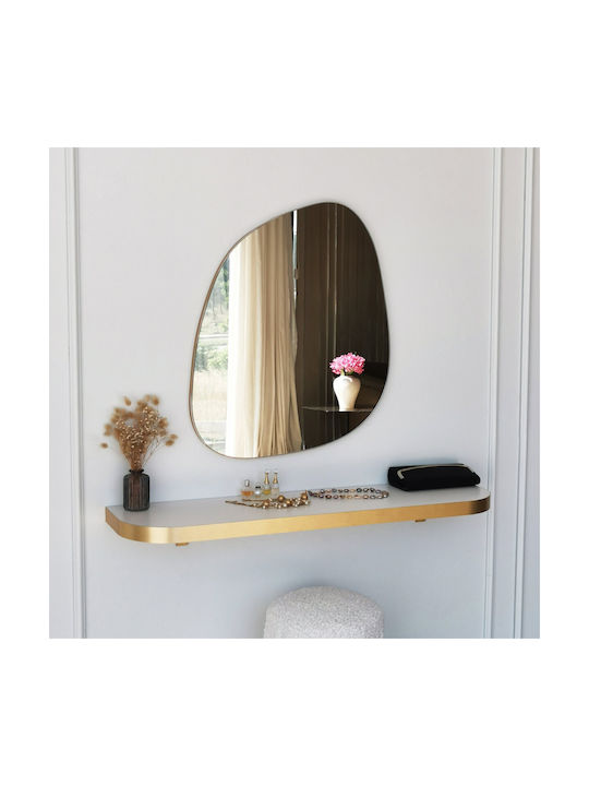 Aberto Design Soho Καθρέπτης Τοίχου με Κίτρινο Πλαστικό Πλαίσιο 75x58cm