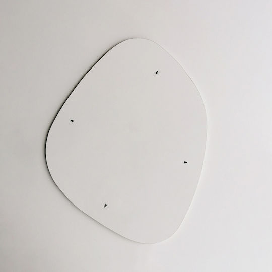 Aberto Design Soho Oglindă de Perete cu Galben Ramă din Plastic 75x58cm 1buc