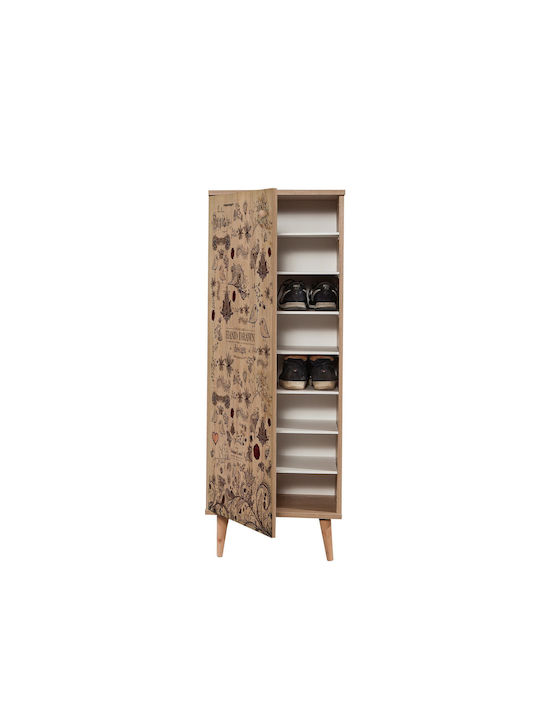 Filinta Wooden Shoe Organizer Multicolour 50x38x135cm