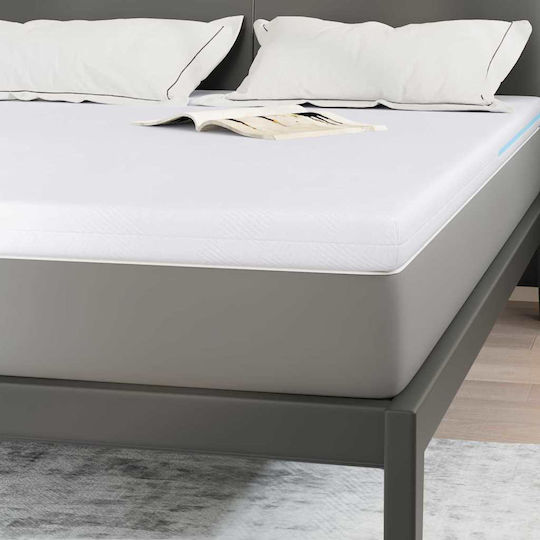 vidaXL Topper Dublu Poliester 140x190x7buc