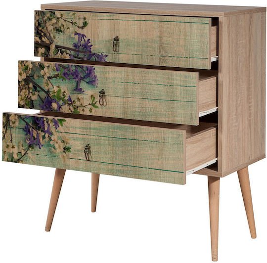 Συρταριέρα Креватокамарас Дървена Trio Multi 80x40x90бр