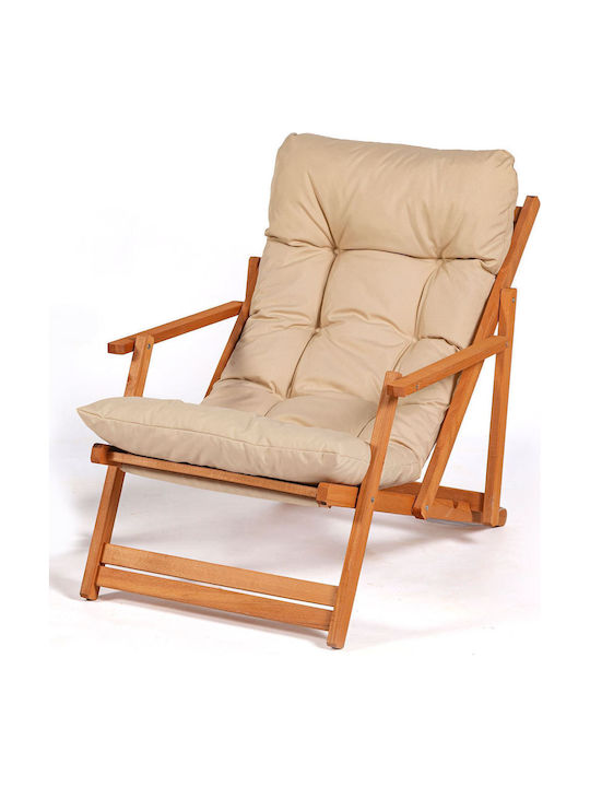 Sezlonguri Lemn cu Alb Material 66x48x110cm