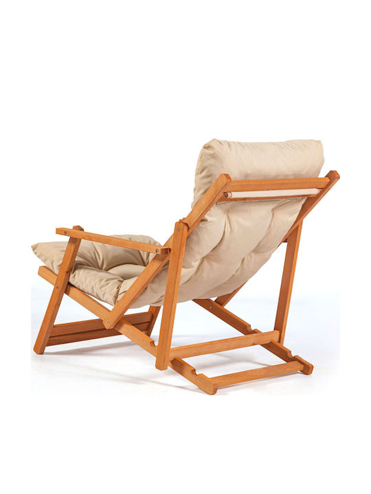 Sezlonguri Lemn cu Alb Material 66x48x110cm
