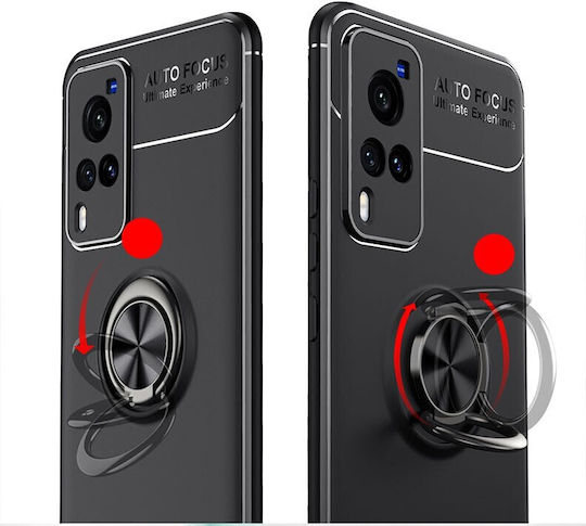 Solid Color Back Cover Silicon Negru (Vivo X60 Pro 5G)