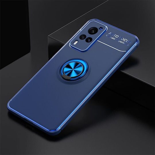 Solid Color Back Cover Silicone Blue (Vivo X60 Pro 5G)