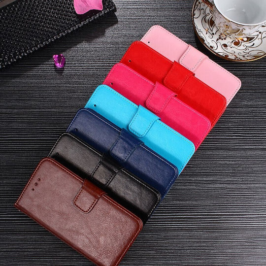 Crystal Texture Wallet Δερματίνης Καφέ (Vivo V21 5G)