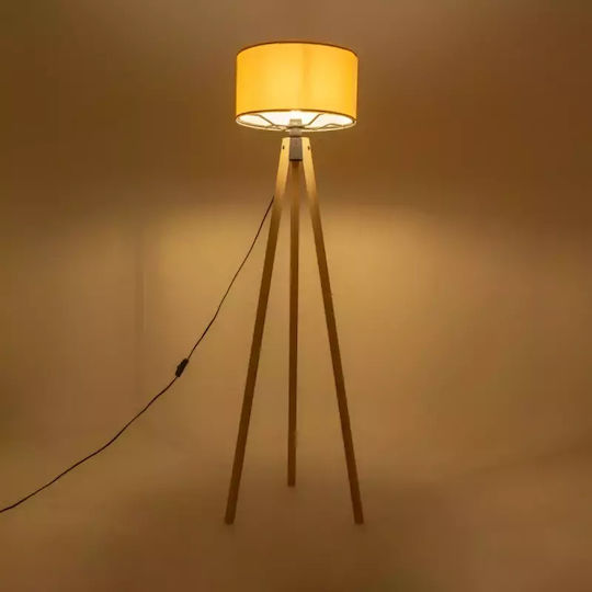 GloboStar Saga Stehleuchte H140xB38cm. mit Fassung für Lampe E27 Beige
