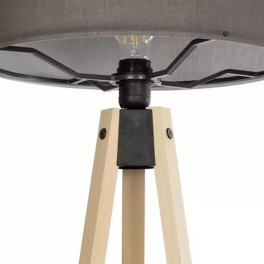 GloboStar Saga Stehleuchte H140xB38cm. mit Fassung für Lampe E27 Beige