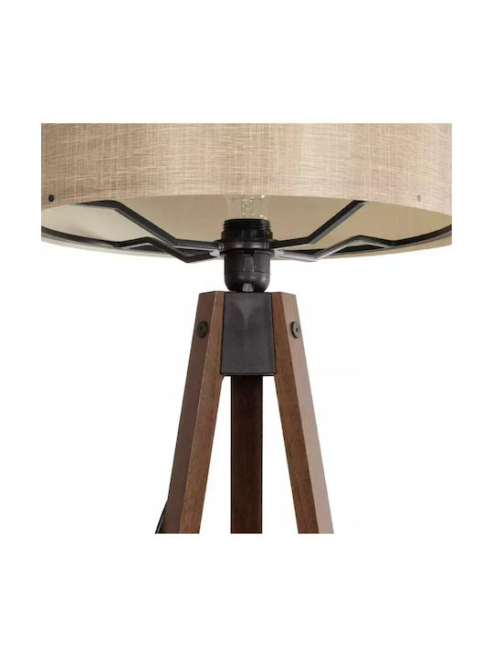 GloboStar Saga Floor Lamp H140xW38cm. with Socket for Bulb E27 Beige