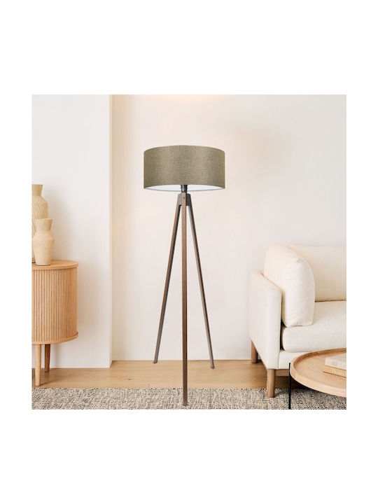 GloboStar Saga Floor Lamp H140xW38cm. with Socket for Bulb E27 Beige