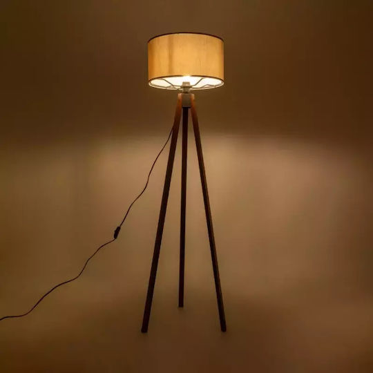 GloboStar Saga Lampa de podea Î140xL38cm. cu Soclu pentru Bec E27 Gri