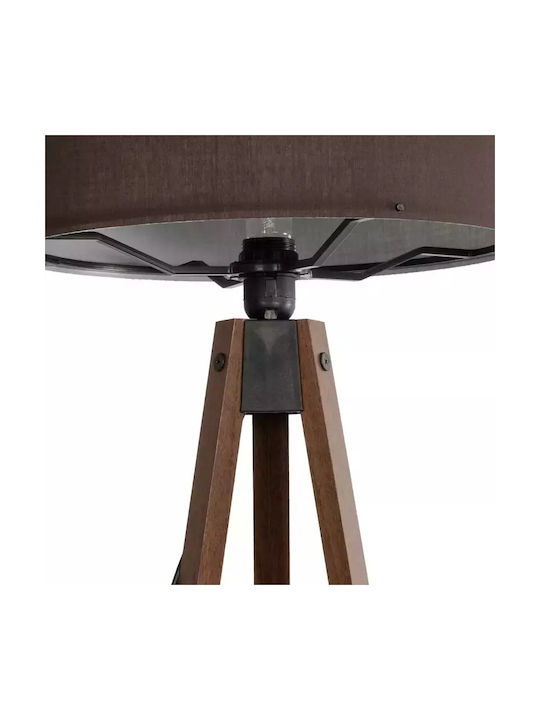 GloboStar Saga Floor Lamp H140xW38cm. with Socket for Bulb E27 Brown