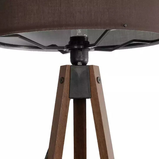 GloboStar Saga Stehleuchte H140xB38cm. mit Fassung für Lampe E27 Braun