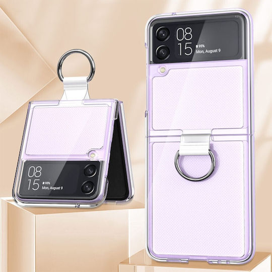 Glossy Back Cover Plastic White (Galaxy Z Flip3)