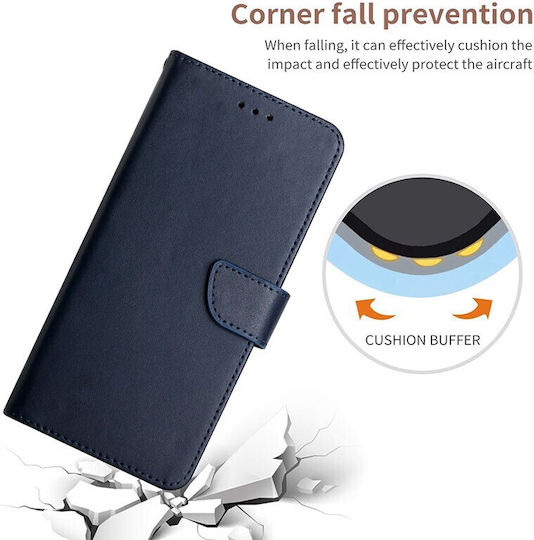 Genuine Wallet Leather Blue (Vivo V21 5G)