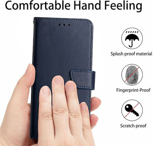 Genuine Wallet Leather Blue (Vivo V21 5G)