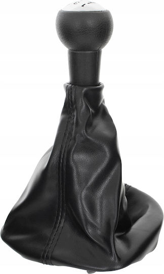 Car Shift Knob with Gear Lever Cover for Citroen C3 / C4 / C5 / Xsara / Xsara Picasso Peugeot 207 / 307 / 308 / 406 / 407 / 607 / 807 2002-2015 Black
