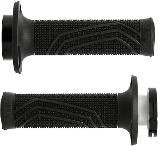 Χειrogripuri Pereche Mx D100 D-lock Negre Lock On Grips D10046c4000a9-0 Domino