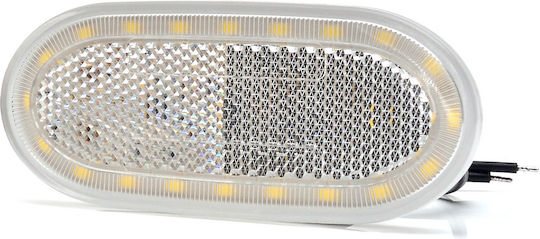Side Oval LED Light 1224V White