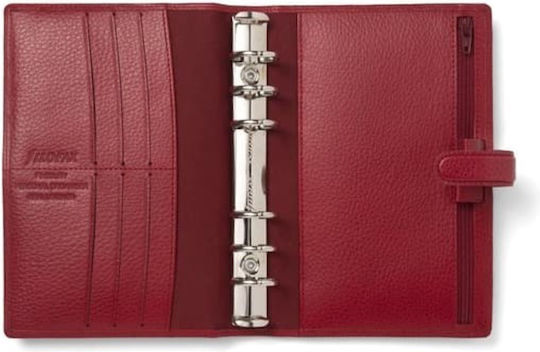 Organiser Filofax Finsbury Scarlet Leather Personal Red