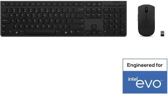 Lenovo Ασύρματο Σετ Πληκτρολόγιο & Ποντίκι Αγγλικό US