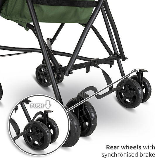 Lorelli Vaya Umbrella Stroller Suitable from 6+ Months Green 4.7kg
