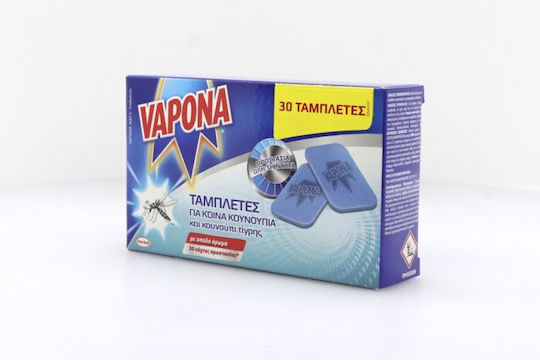 Vapona Insektenabwehrtabletten für Mücken 30 Registerkarten 1cm