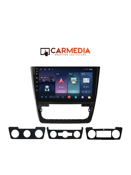 Carmedia Ηχοσύστημα Αυτοκινήτου για Skoda Yeti 2014+ (Bluetooth/USB/WiFi/GPS/Apple-Carplay/Android-Auto) με Οθόνη Αφής 10"