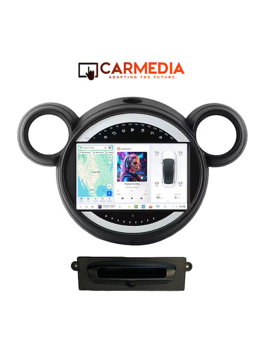 Carmedia Car Audio System for Mini Countryman / Paceman 2010-2016 (Bluetooth/USB/AUX/WiFi/GPS/Apple-Carplay/Android-Auto) with Touch Screen 9.5"