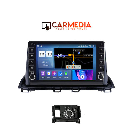 Carmedia Auto-Audiosystem für Mazda CX-4 2014 (Bluetooth/USB/WiFi/GPS/Apple-Carplay/Android-Auto) mit Touchscreen 9"