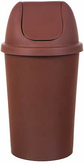 Homeplast Classic Κάδος Απορριμμάτων Πλαστικός Καφέ 50lt