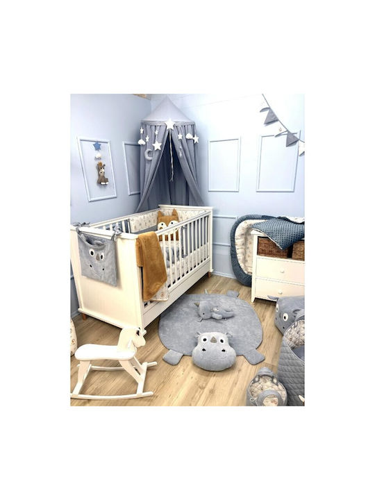 Baby Star Kinder Teppich Blau 120x110cm