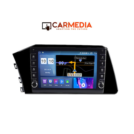 Carmedia Ηχοσύστημα Αυτοκινήτου για Hyundai Elantra 2020 (Bluetooth/USB/WiFi/GPS/Apple-Carplay/Android-Auto) με Οθόνη Αφής 9"