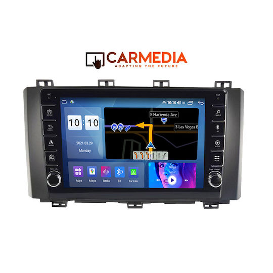 Carmedia Auto-Audiosystem für Seat Ateca 2017 (Bluetooth/USB/WiFi/GPS/Apple-Carplay/Android-Auto) mit Touchscreen 9"