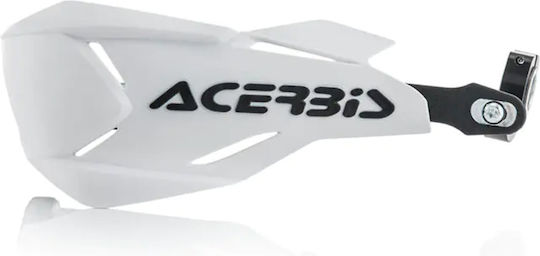Acerbis Προστατευτικές Χούφτες Μηχανής X-Factory σε Λευκό/Μαύρο χρώμα
