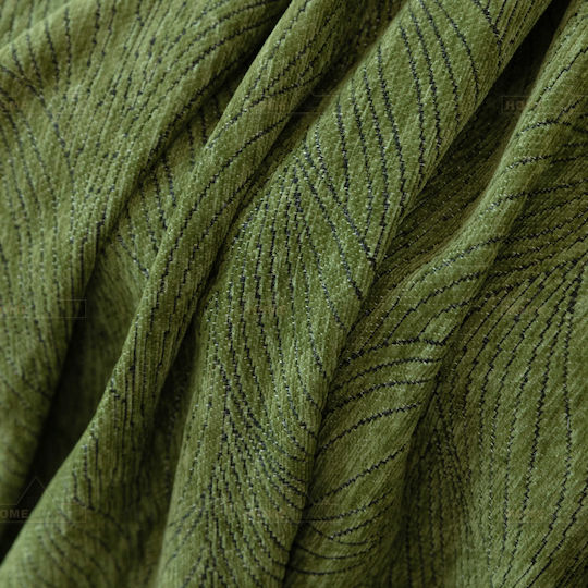 My Home Luxury Pommard Sofa Throw 2 Seater Jacquard 180x240cm Green C1