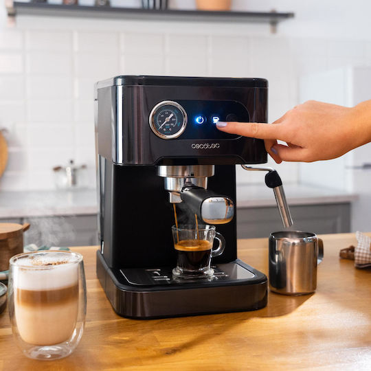 Cecotec Power Automatic Espresso Machine 850W Pressure 20bar for Cappuccino Brown